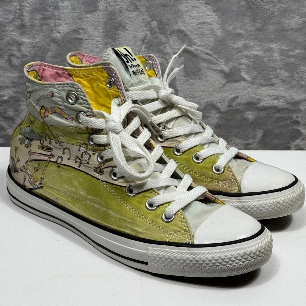 Converse Chuck Taylor Hi Dr Seuss Oh The Places Youll Go Sneakers Mens 8 W10 - Picture 2 of 10